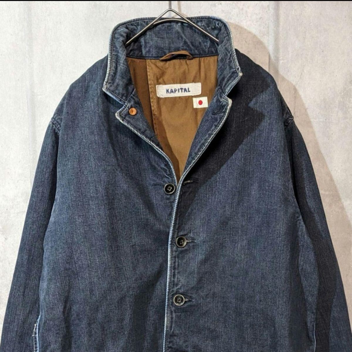 KAPITAL KIRO HIRATA Denim Coverall Jacket Vintage Navy Used KAPITAL KIRO HIRATA Denim Coverall Jacket Vintage Navy Used