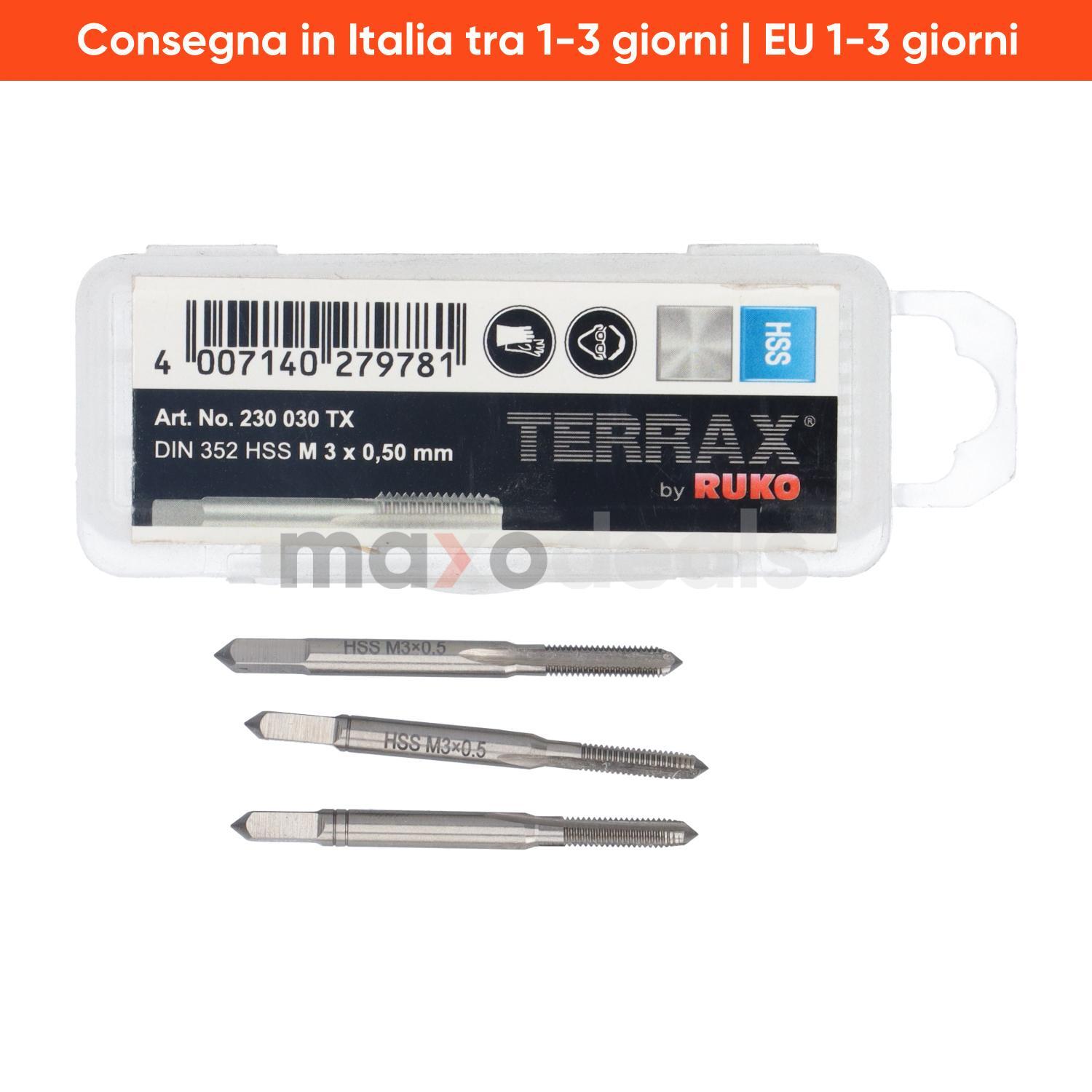 Ruko 230030TX Thread Cutting Tap Set New NFP