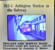 Trolleys Rapad Transit Cars on MBTA PCC Car Arlington Station the Subway #1