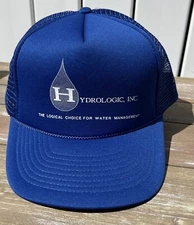 Blue Trucker Mesh Snapback Hat Hydrologic INC SUPER CLEAN SEE PHOTOS