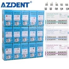 15 Sizes Dental Orthodontic Rubber Bands Elastics Latex Braces /Ortho Brackets