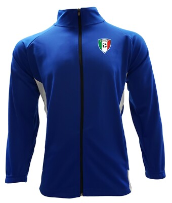 Men's Track Jacket Italy Color Blue/White | eBay