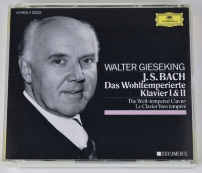 Bach: Das Wohltemperierte Klavier Well-tempered Clavier 3 CD Deutsche Grammophon