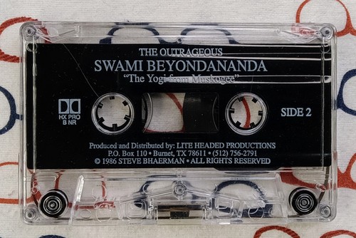 Swami Beyondananda The Yogi From Muskogee 1986 Private Comedy Cassette Album VG+ - Picture 4 of 4