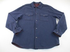 Tommy Bahama Shacket Shirt Mens XL Blue Outdoor Button Up Flannel 