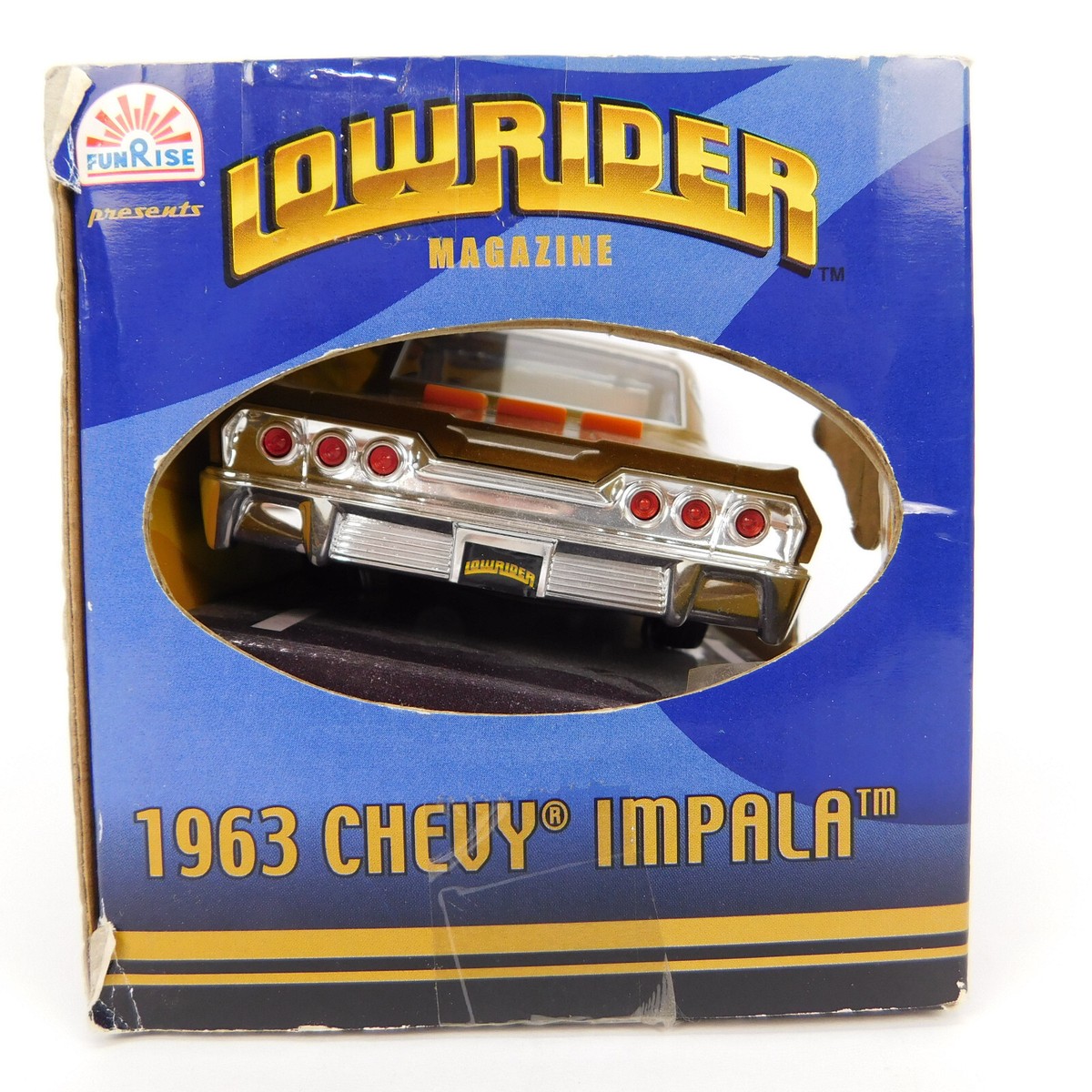 Lowrider Magazine Gold 1963 Chevy Impala Car by Funrise Adjustable