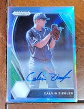 CALVIN ZIEGLER - 2021 Panini Prizm Draft Picks Base Silver Auto - #PDP46