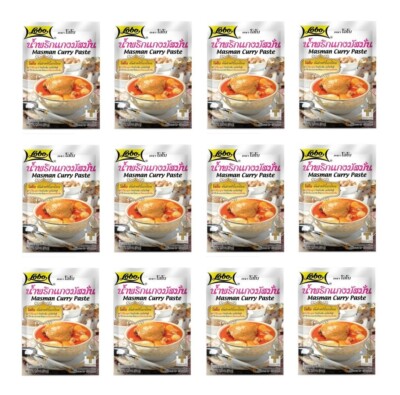 Masman Curry Paste Lobo Bigpack: 12 x 50g Massaman Gewürzpaste Masaman