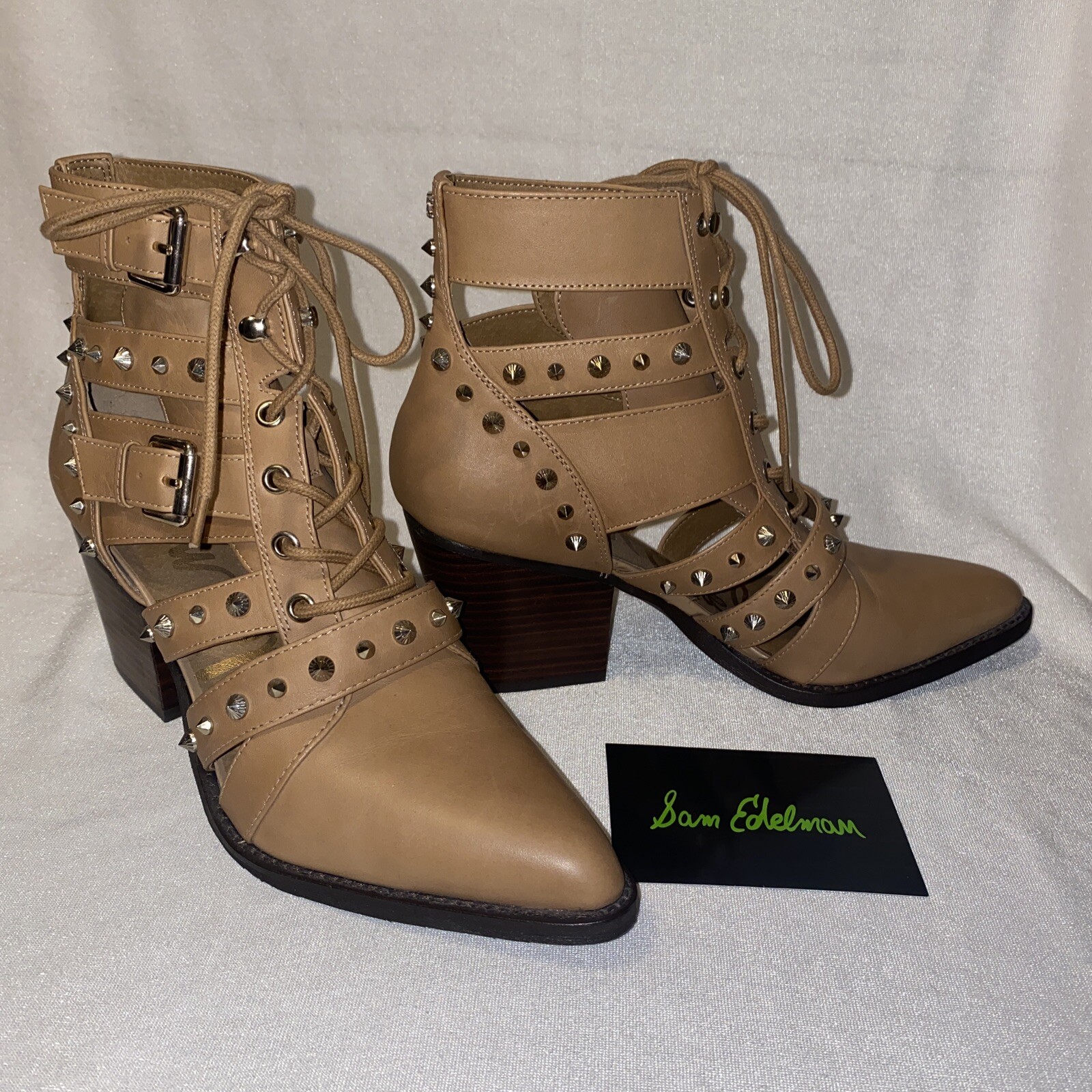 Sam Edelman Elana Cutout Studded Camel 