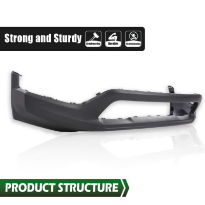 Front Lower Bumper Cover Black CH1015131 Fit For 2017-2021 Jeep  