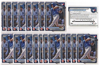 x100 Arjun Nimmala 2024 (1st) Bowman Draft #102 Rookie Card RC lot/set Blue Jays
