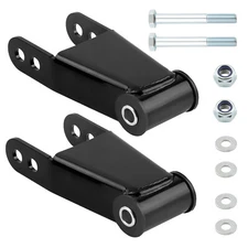 1"-2" Drop Leaf Spring Shackle Lowering Kit For Ford F100 F150 2WD 1973-1996