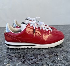 2016 Nike Cortez Basic Prem Qs Gym Red-White-Metallic Silver 819721-600 US 7.5