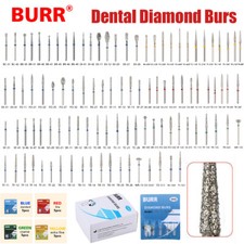 50pcs Fresas dentales de diamante redondas para pieza de mano de alta velocida