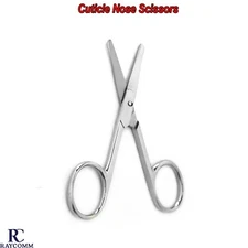 Manicure Cuticle Nail Art Ear Nose Hairs Trimming Scissors Pedicure  Beauty Tool