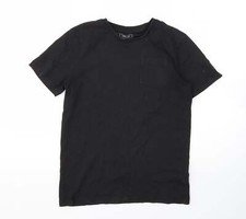 NEXT Jungen T-Shirt schwarz Baumwollmischung ...