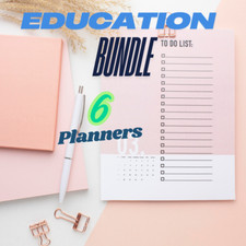 Digital Printable Planner Educational Bundle