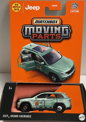 Matchbox 2025 Moving Parts Jeep Grand Cherokee National Parks New