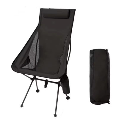 WESTTUNE Portable Folding Camping Chair with Headrest Lightweight Tourist Chairs