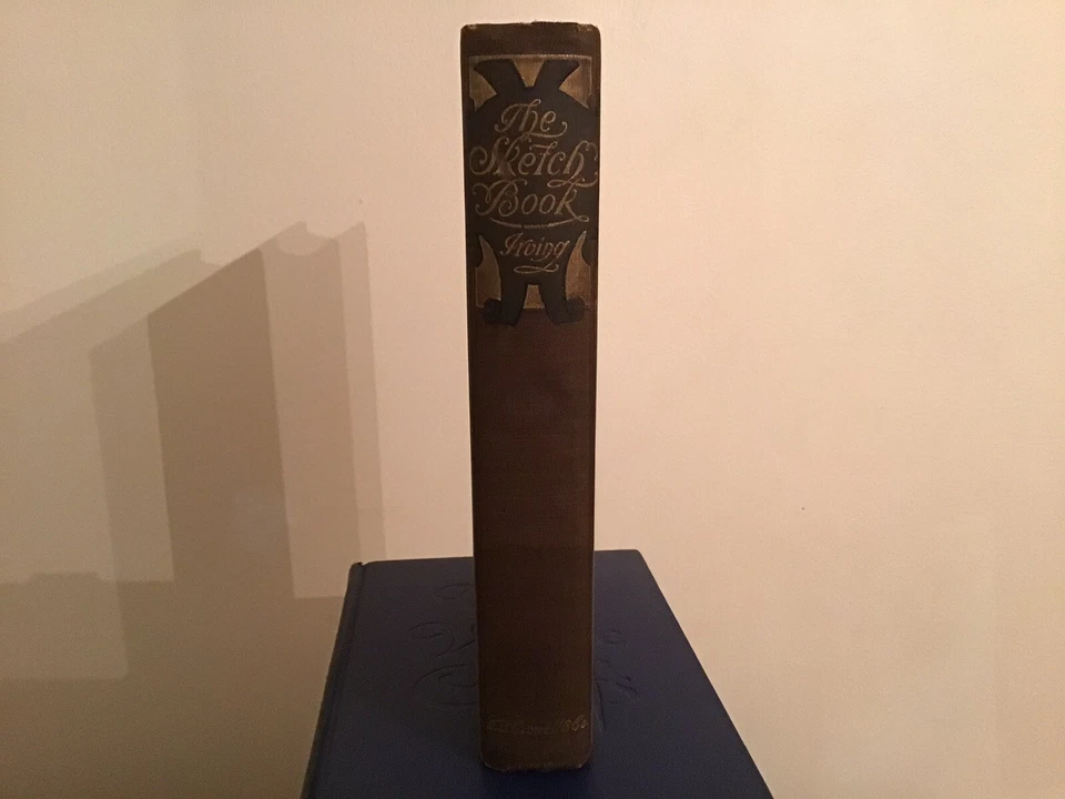 The Sketchbook Of Geoffrey Crayon by Washington Irving, HC, Co. 1848, Revised Ed - Image 2 of 4