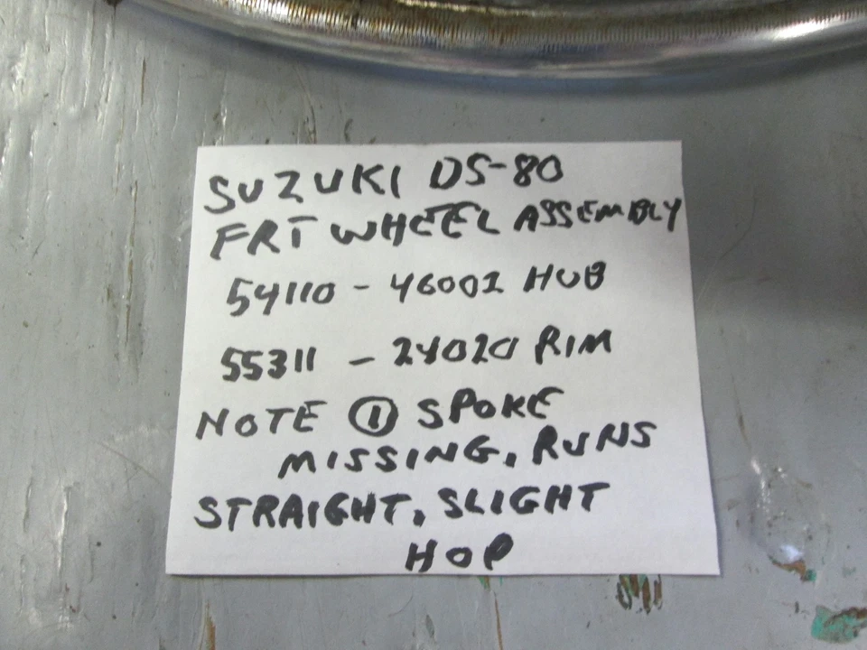 Rueda delantera Suzuki DS80 / RM60 / RM80 Foto 2 de 4