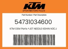 KTM Genuine Jet Needle Keihin N3Cj - 54731034600