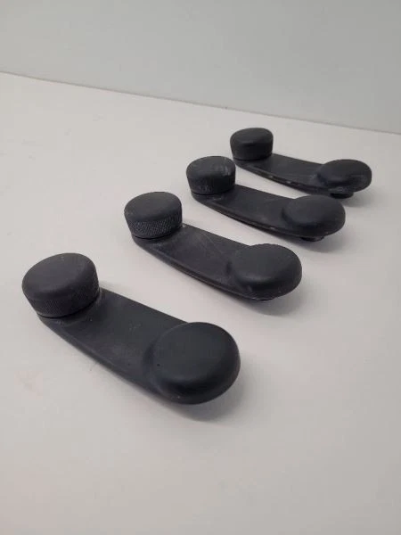 2007-2018 JEEP JK WRANGLER INTERIOR WINDOW CRANK HANDLES X4 BLACK Foto 2 de 4