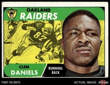 1968 Topps #90 Clem Daniels Raiders Prairie View 3 - VG