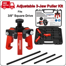 Harmonic Balancer Puller Kit Crank Pulley Removal Engine Motor Rod Auto LS GM