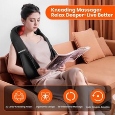 Cordless Neck Back Massager - Rechargeable - 180 min use time