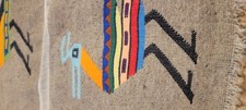 Hand loom Native Indian wall tapestry South America Peru Ecquador Mexico Navajo