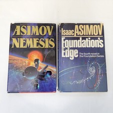 Foundation's Edge + Nemesis Isaac Asimov, Hardcover Dust Jacket 1st Edition