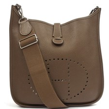 Hermes Evelyne 29 in Etoupe, Clemence Leather
