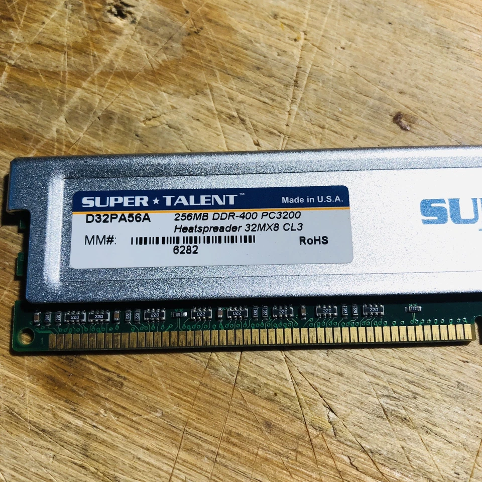 Super Talent (D32PASLA) 256mb DDR-400 PC3200 RAM - Image 3 of 4
