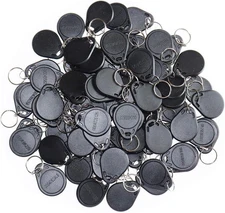 100PCS 125Khz RFID Key Fob Contactless Keyfob Proximity ID Card Token Tag Keypad