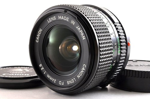 【CASI COMO NUEVO+】CANON NEW FD NFD 24mm F/2.8 MF Lens Cap + 1984 OLYMPIC...