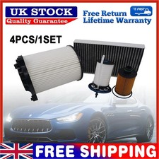 AIR OIL FUEL CABIN POLLEN FILTER FOR MASERATI GHIBLI 13- LEVANTE 16- 3.0 DIESEL