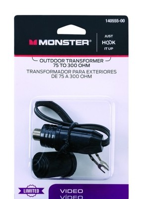 Monster 140555-00Click To Copy Matching Video Transformer Just Hook It Up Cable