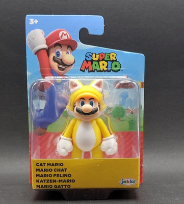 Super Mario Katzen Cat Gelb Yellow Figur Neu 6cm OVP Sealed JAKKS Pacific NEU