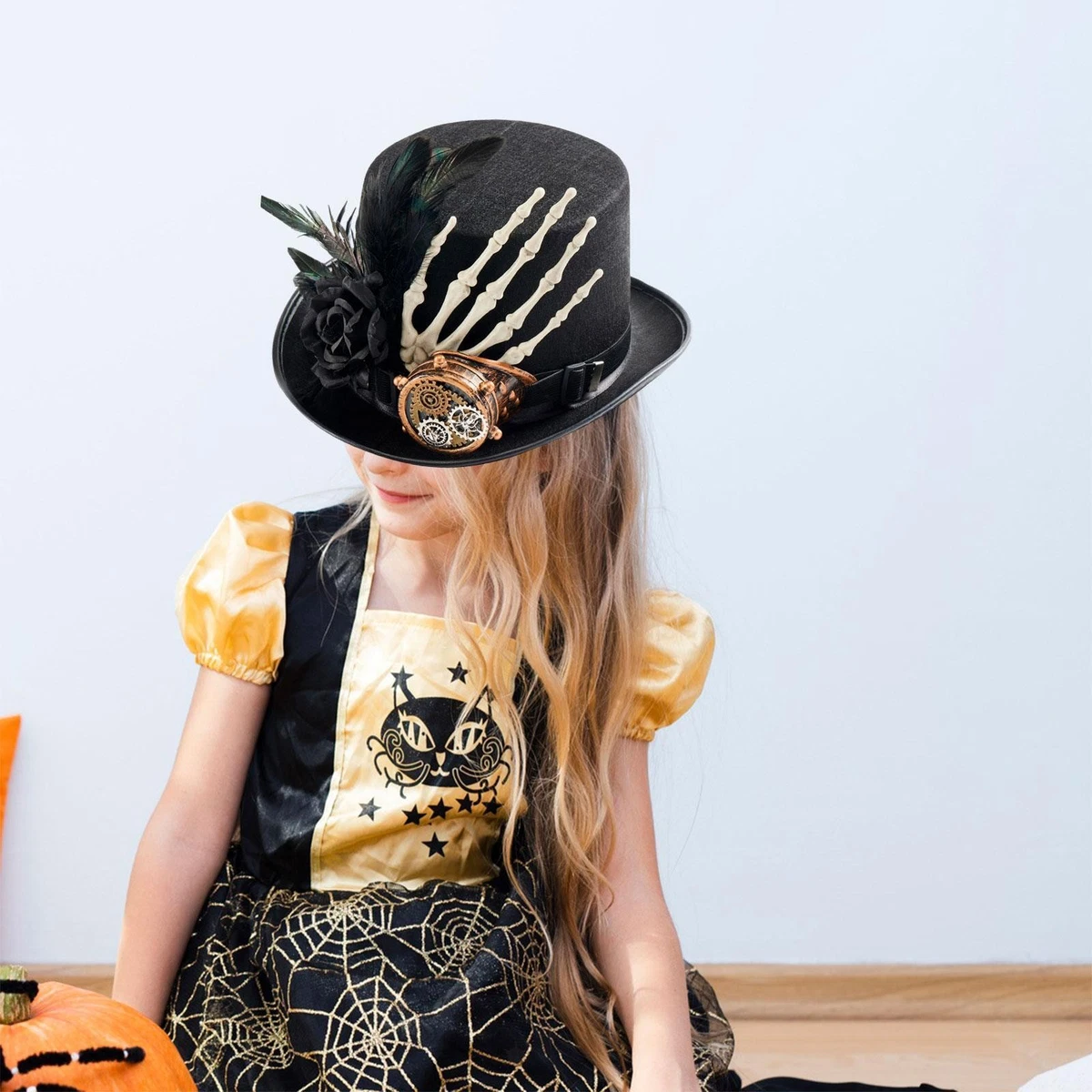 Cappello Pirata In Pelle Finta - Tricorno Per Costume, Cosplay, Halloween E Teatro