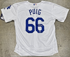 Yasiel Puig Autographed Signed Dodgers Jersey PSA DNA Auto Baseball MLB Auto