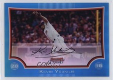 2009 Bowman Chrome Blue Refractor 93/150 Kevin Youkilis #188 1l42