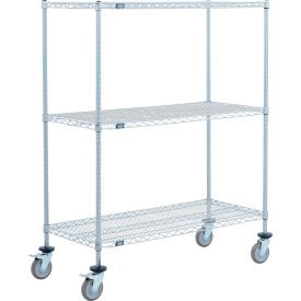 Nexel 3 Shelf Truck Nexelate 72''''W x 21''''D x 60''''H Polyurethane Swivel Casters 2