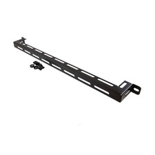 NavePoint 19" Horizontal Mount Lacing Bar 2 Inch Depth, 5-Pack, Steel Cable