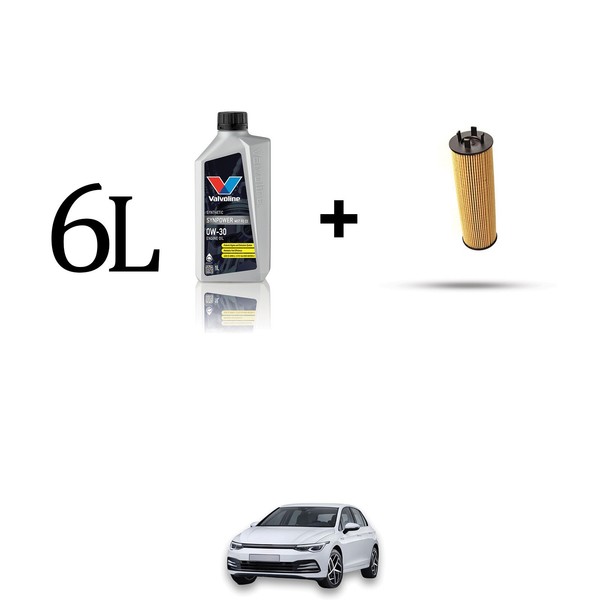 ÖLfilter Kit Und 6L FüR VW Golf Viii 2.0 TDI Blue Motion 110Kw Ab 2019-image