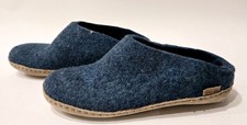 Glerups Wool Slippers with Leather Sole, Women's Size EU 39 / US 8.5-9