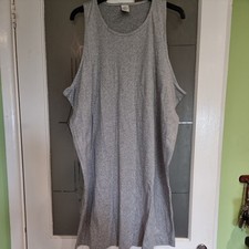 Ladies grey Plain And Simple Stretch Sleeveless Summer Dress Size 18