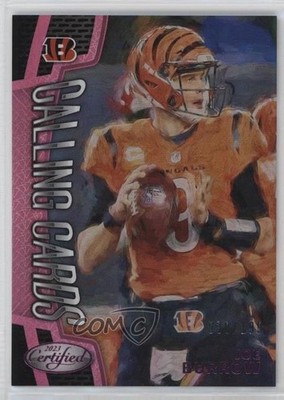 2023 Certified Calling Cards Mirror Pink /199 Joe Burrow #CALL-20 0rd2