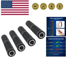 1/4 Inch TRS/TS Female to Female Coupler, 6.35mm Jack Stereo Adapter Joiner, ...