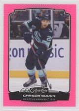 2022-23 O-Pee-Chee Neon Pink 49/75 Carson Soucy #498 2d8